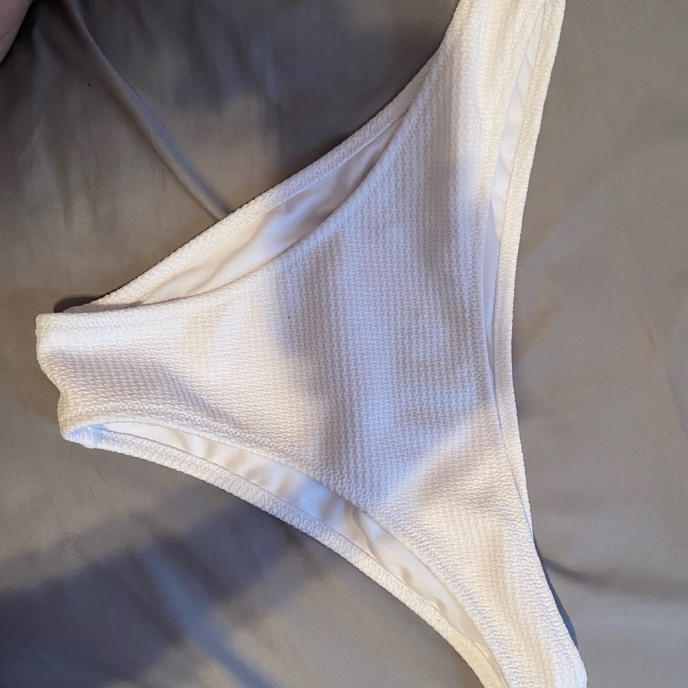 White swimsuit bottoms